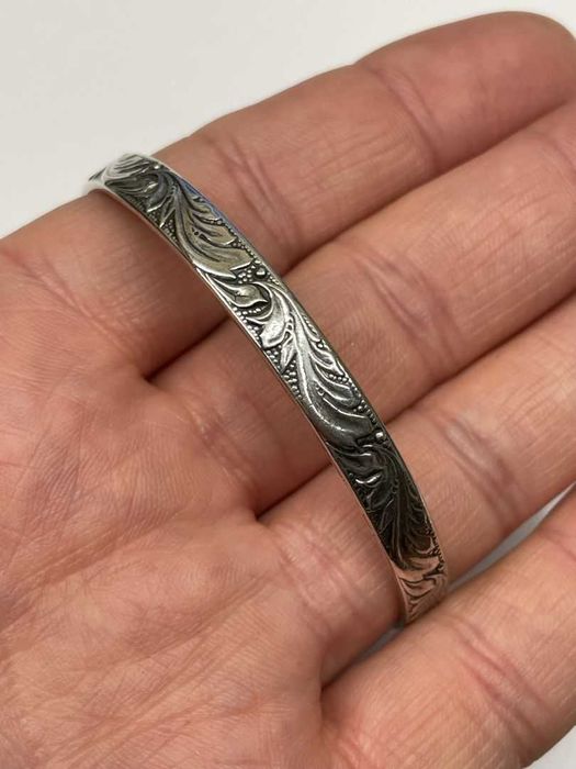 Srebrna Bransoletka - Liście Akantu - 19,06g - WARMET - Kraków