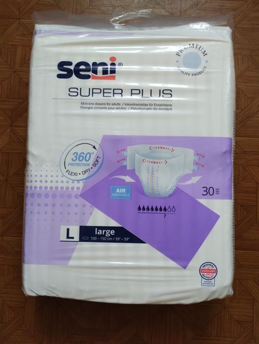Seni Super Plus Pieluchomajtki rozmiar L 30 szt.