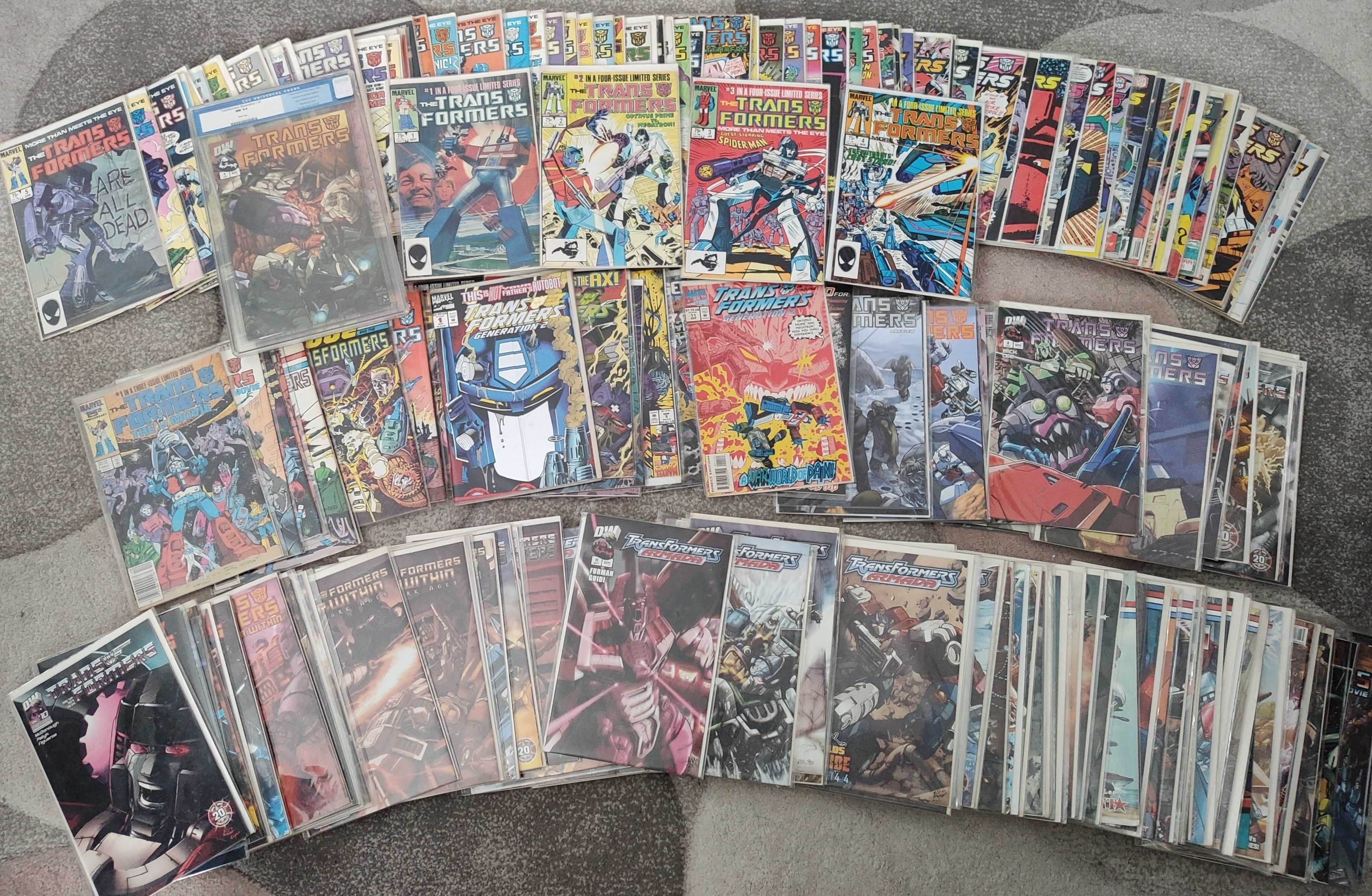 Transformers Komiksy Mega Kolekcja 220 sztuk Angielske Marvel DW