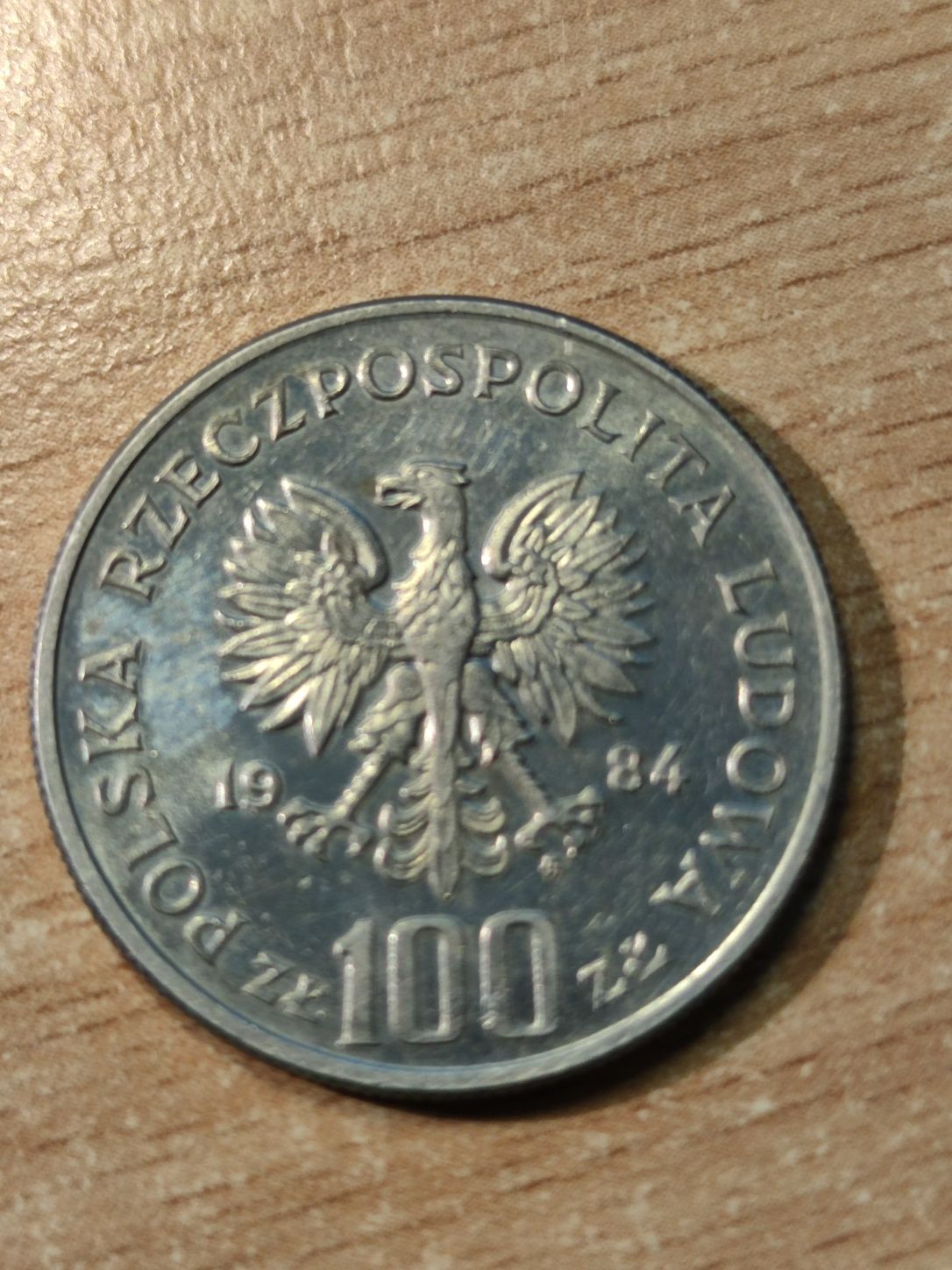 Moneta 100 zł PRL z Witosem 1984