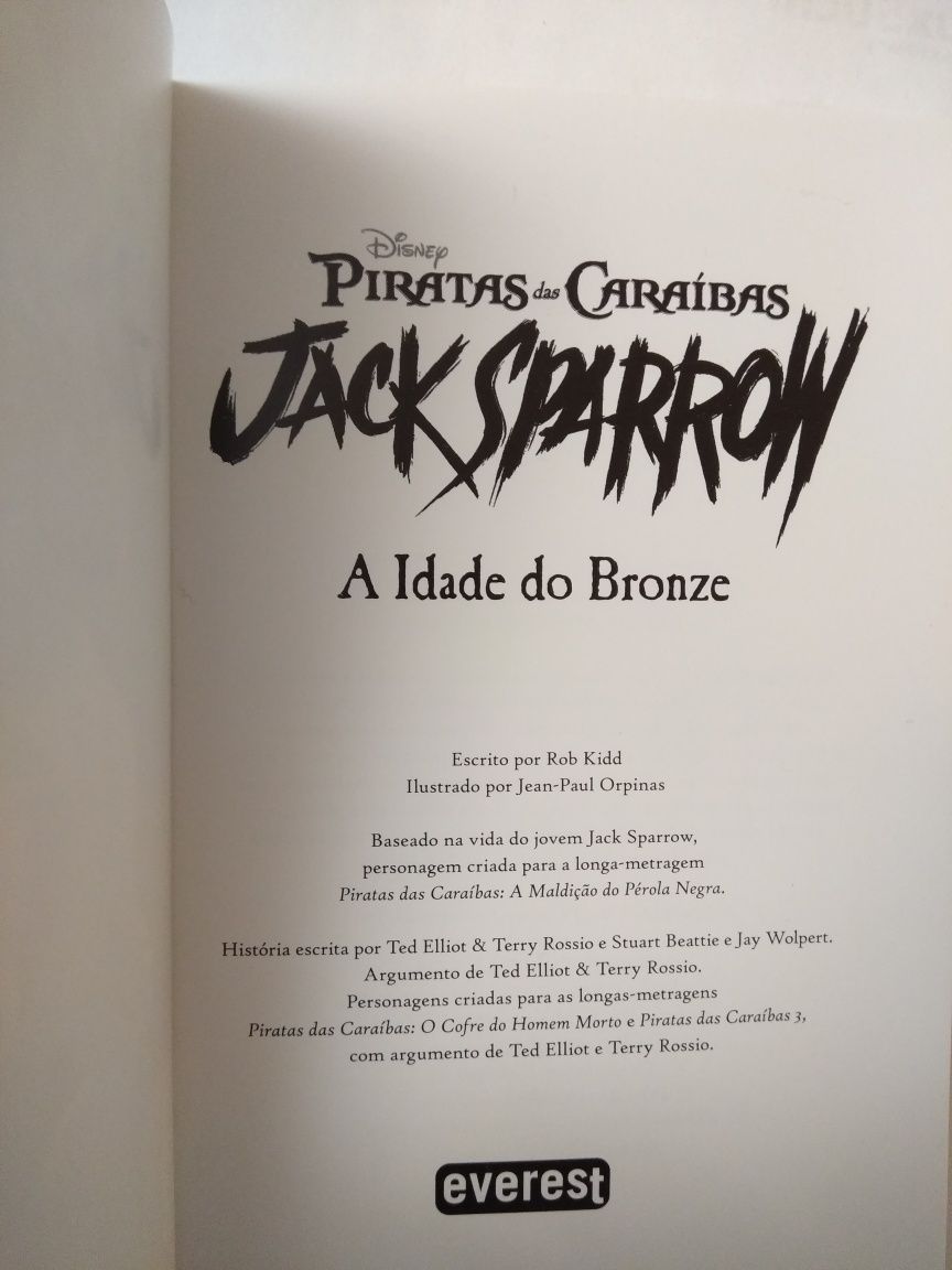 Piratas das Caraíbas Jack Sparrow A idade de bronze
