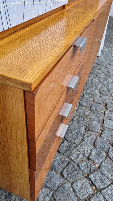 Kredens Jitona komoda Design PRL L 60 Czechosłowacja komoda Highboard