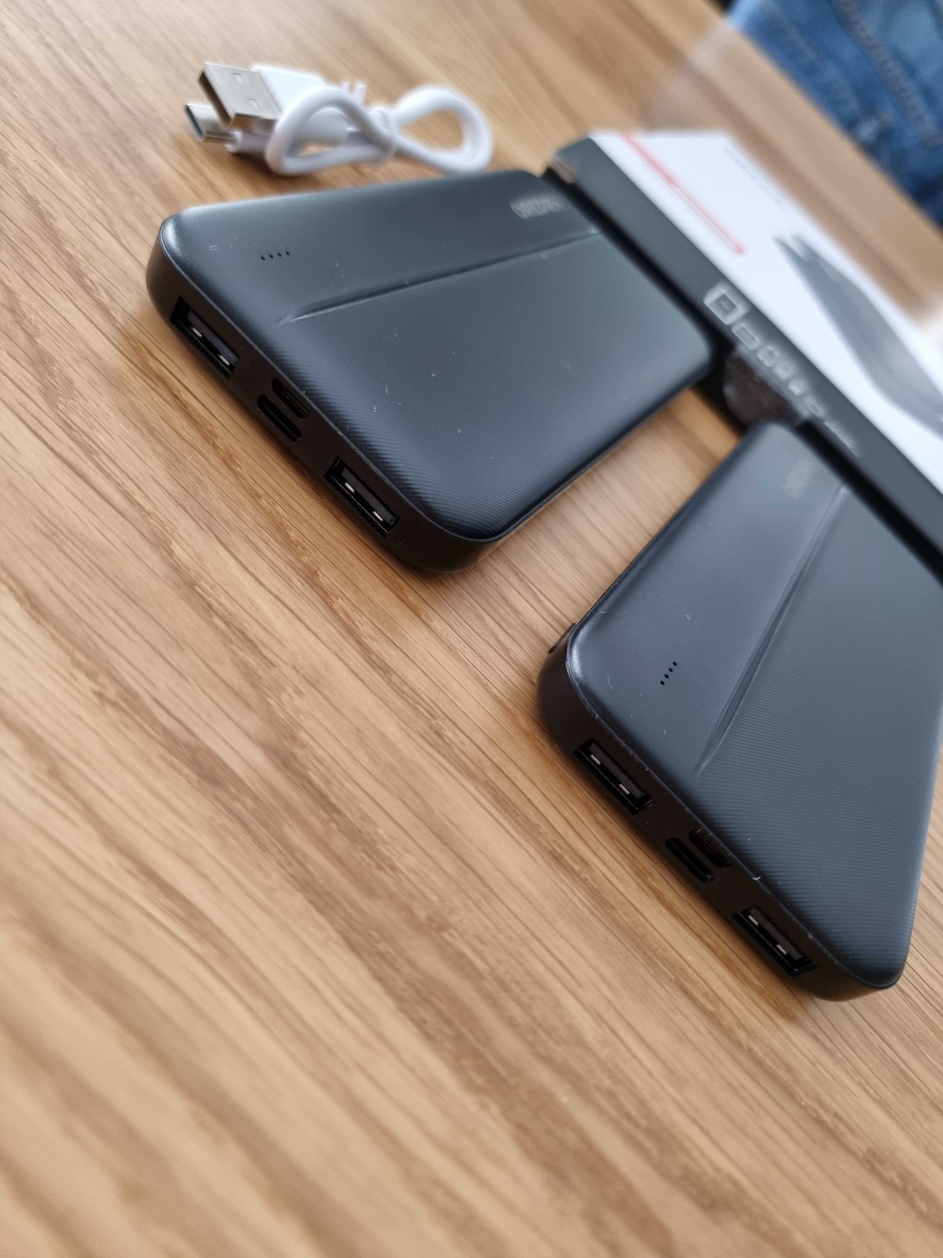 Zestaw 2 x  PowerBank GrePro HYG035, 10000mAh 2.4A, USB C in/out