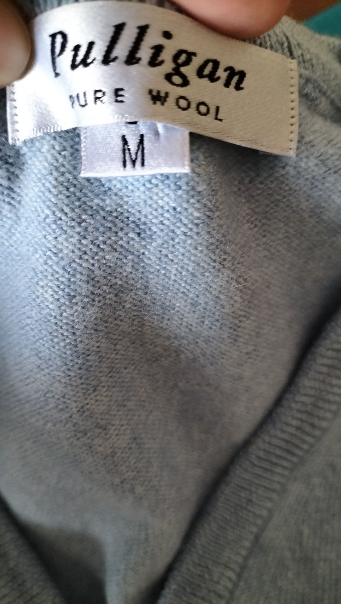 Colete Pulligan, pura lã, para homem, tamanho M