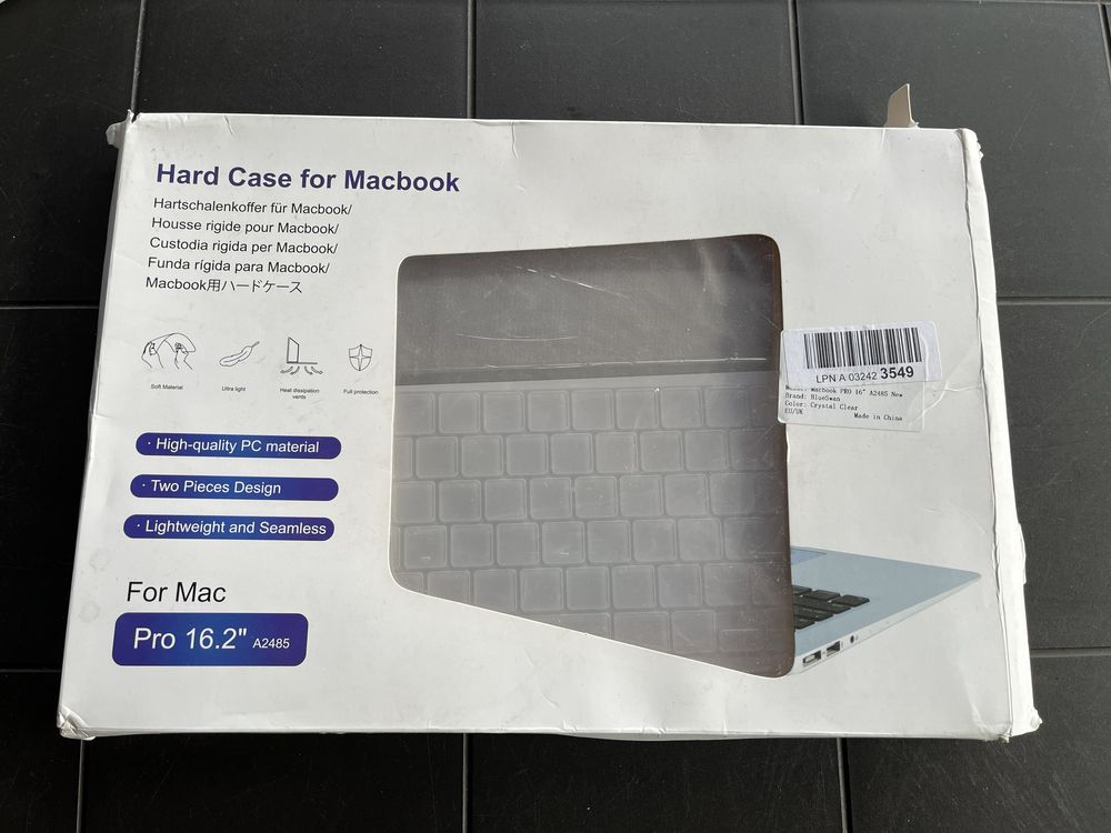 Etui ochronne na macbook A2485 crystal case hard case