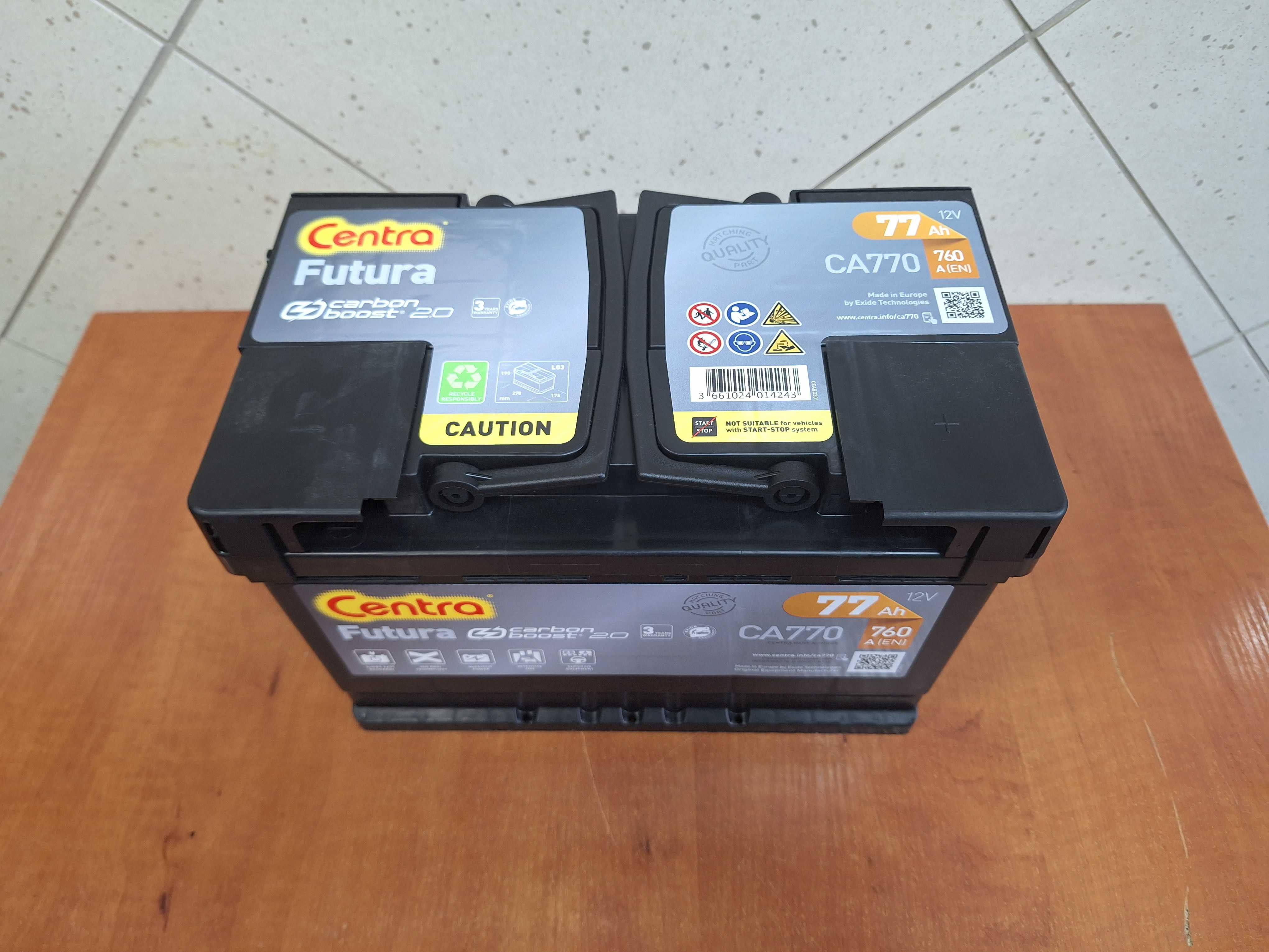 Kraśnik Nowy akumulator Centra Futura 77Ah 760A - Varta Bosch CA770