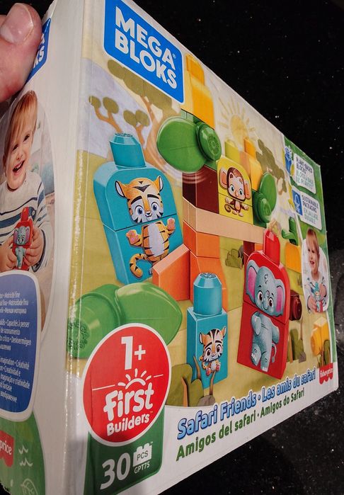 Klocki Fisher Price mega bloks Safari friends przyjaciele zwierzęta