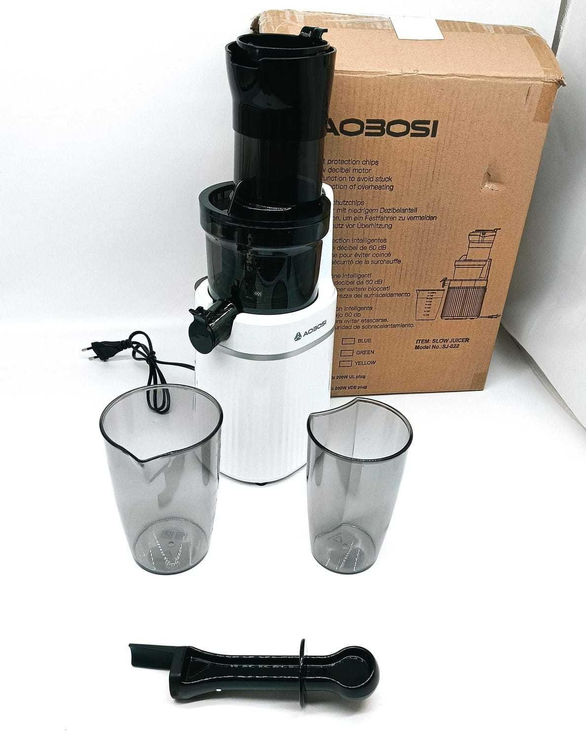 Wyciskarka wolnoobrotowa 80mm AOBOSI Slow Juicer 200W BPA Free SJ-022