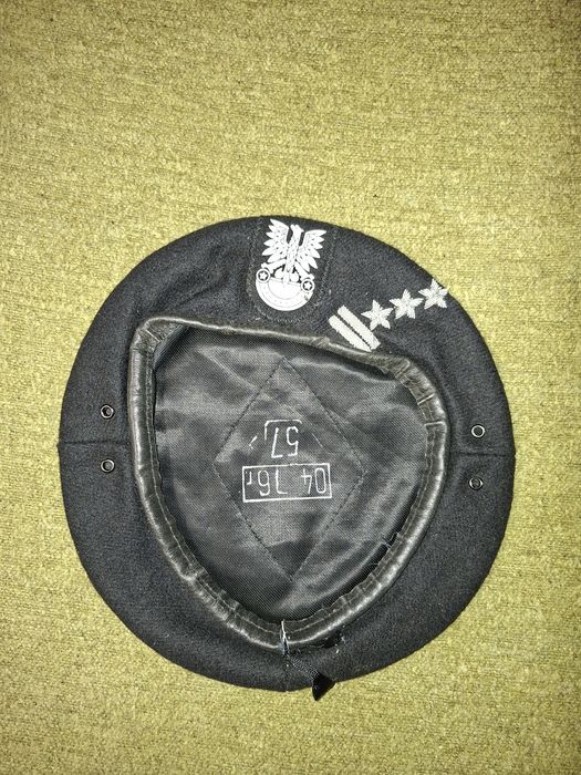 Beret wojskowy pułkownik LWP,pancerny,militaria,demobil,wojskowe,PRL