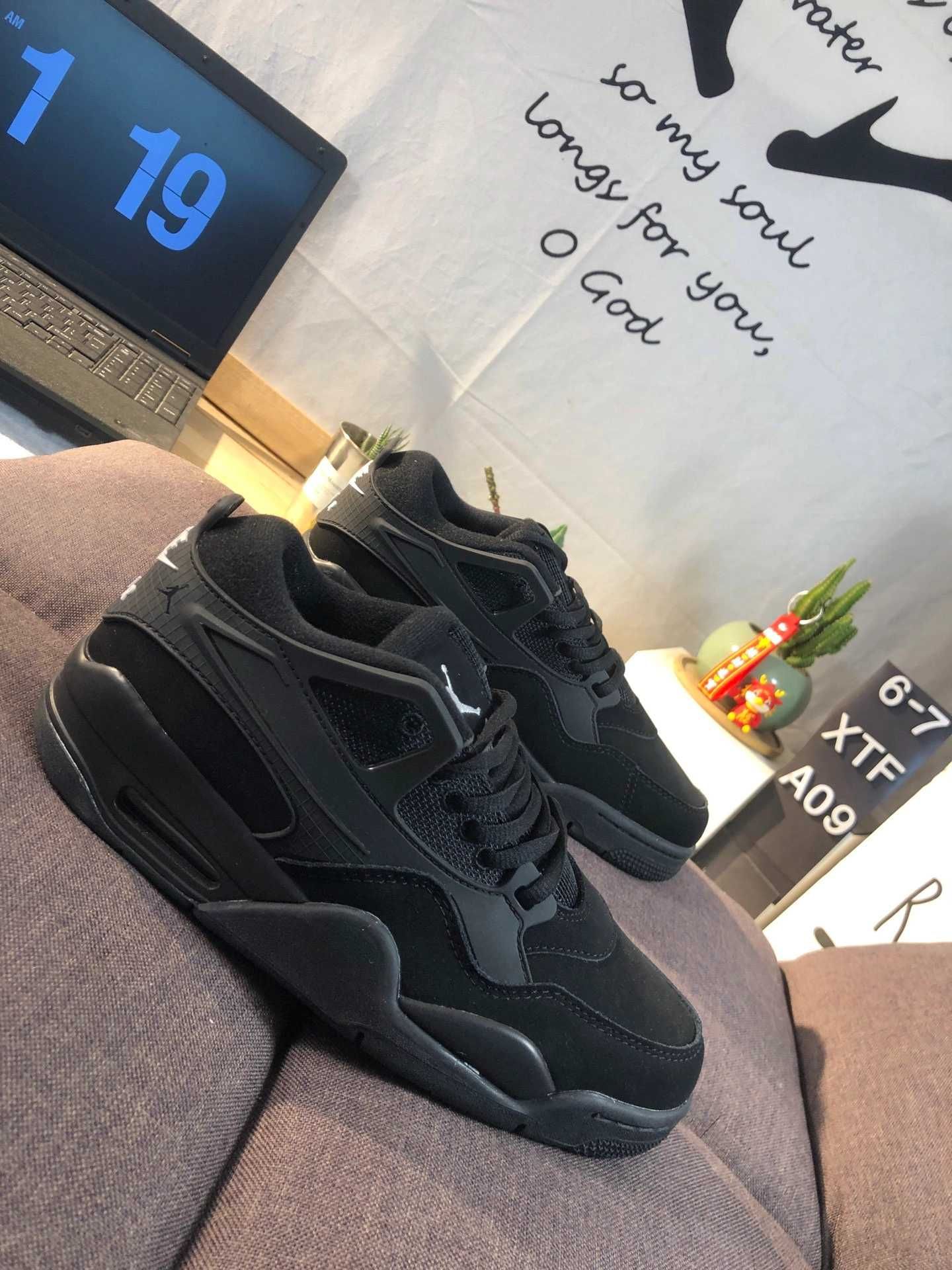NikeAir Jordan 4 Retro BlackCat nowy z metką UnisexTrampki R39