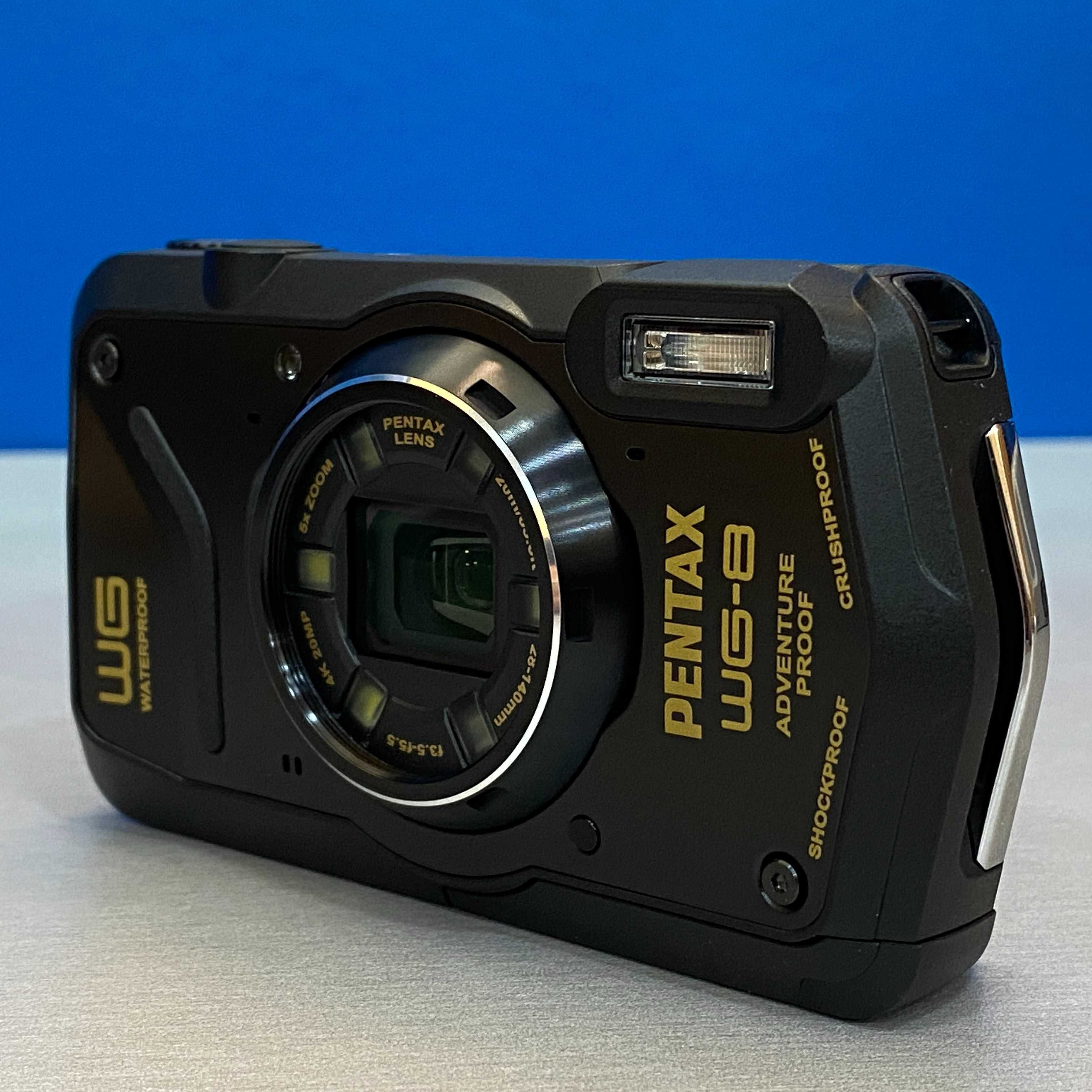 Pentax WG-8 (20MP) Waterproof - Black - NOVA - 3 ANOS DE GARANTIA
