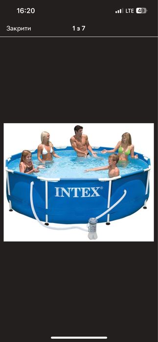 Басейн інтекс Б/У круглий 305х76