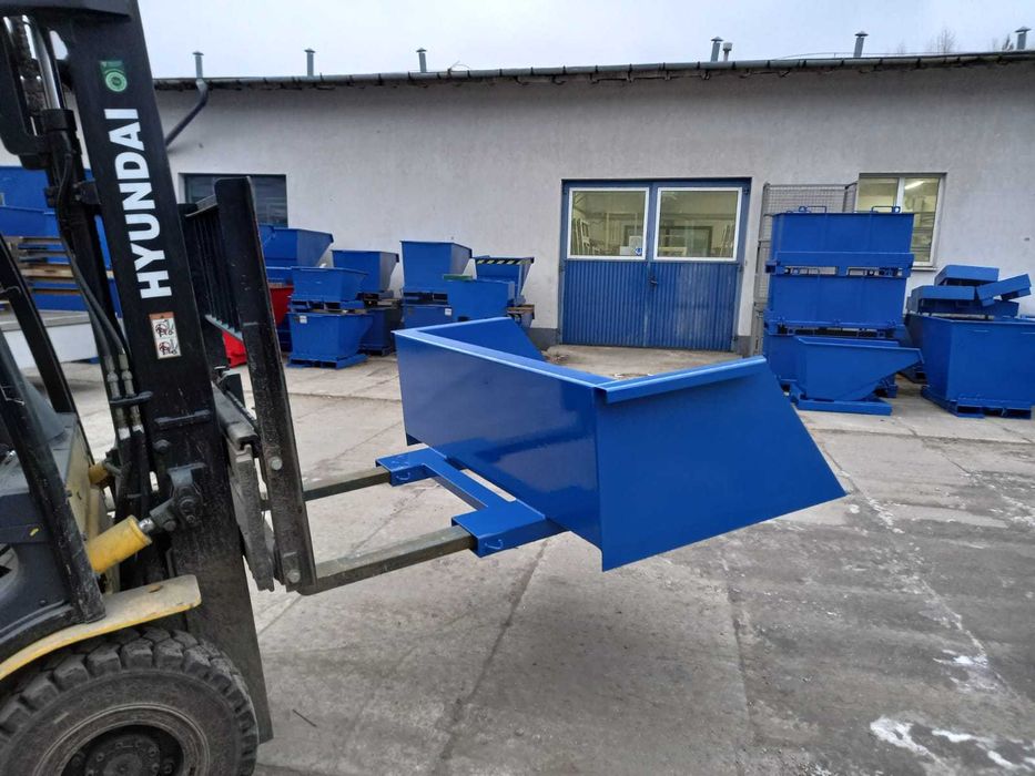 Sprzęt do wózka widłowego, szufla mechaniczna 1000 L zgarnie wszystko