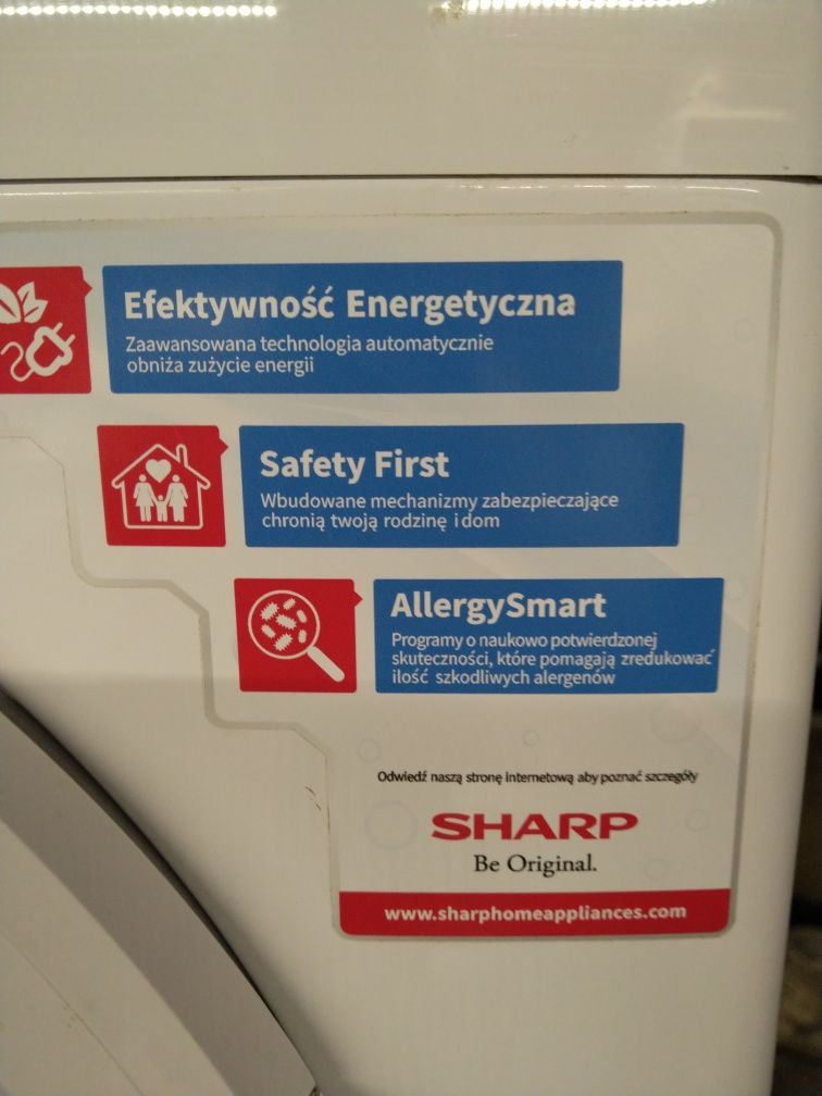 Pralka Sharp es-hfm6103w3 slim