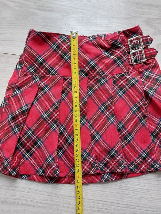 Spódnica 122 czerwona krata