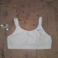 Biały biustonosz sportowy ciążowy Nike L