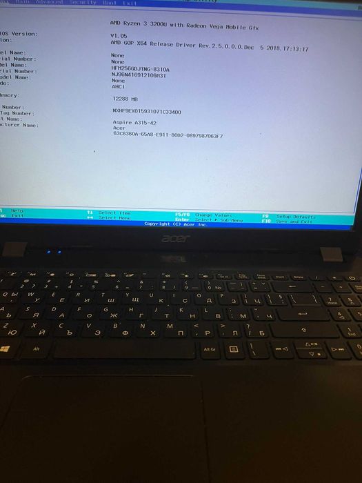 Laptop Acer Aspire 3 N19C1