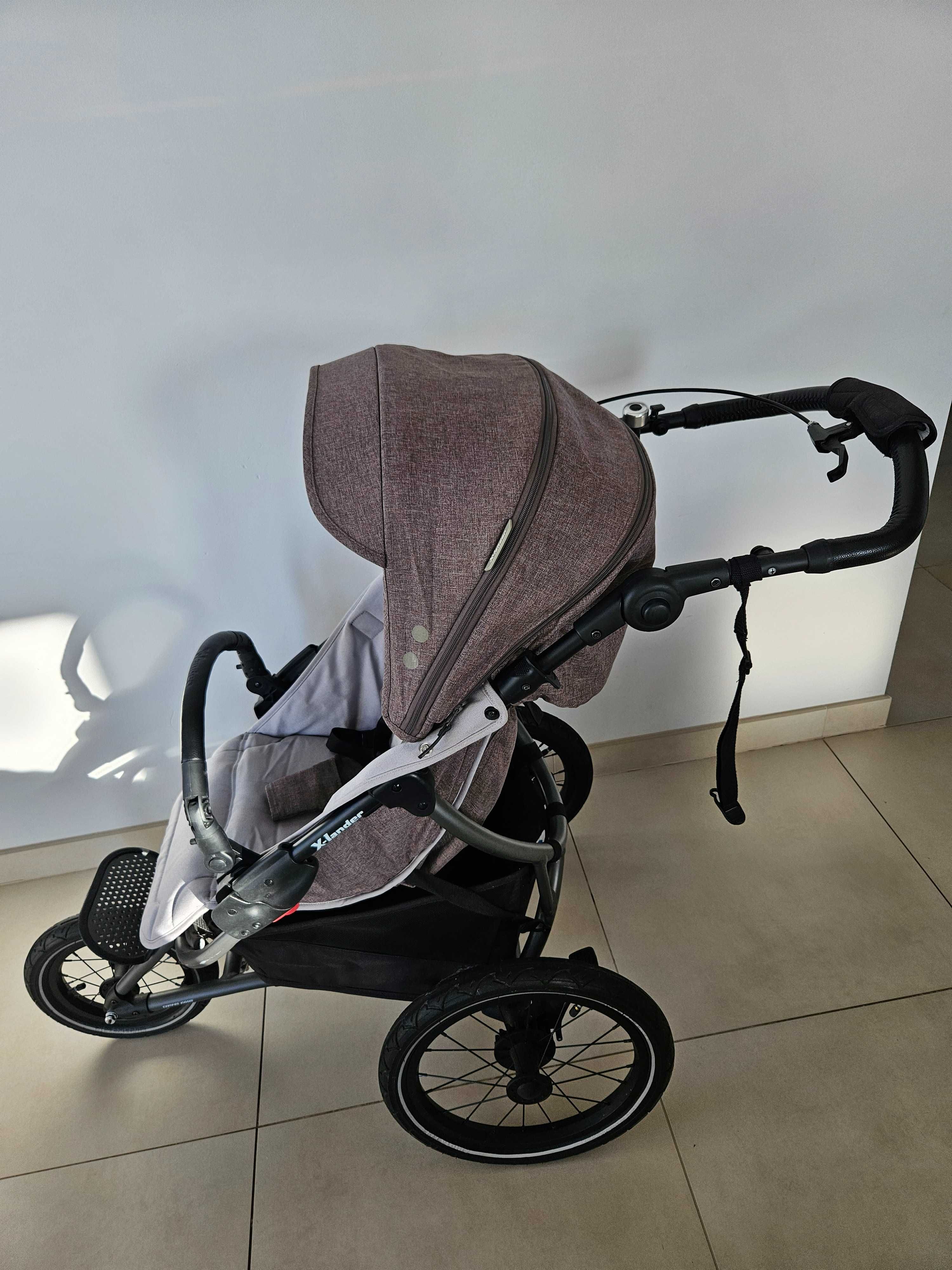 Wózek spacerowyX-LANDER X-RUN biegowy AZURE GREY