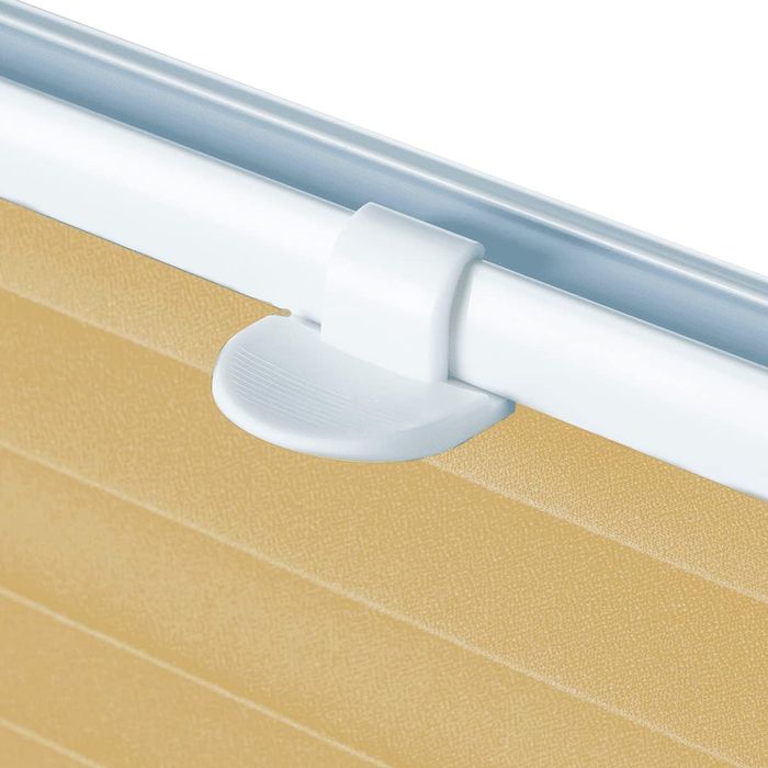 Roleta plisowana Eurohome Easyfix 105 x 100 cm Beżowa, bez wiercenia