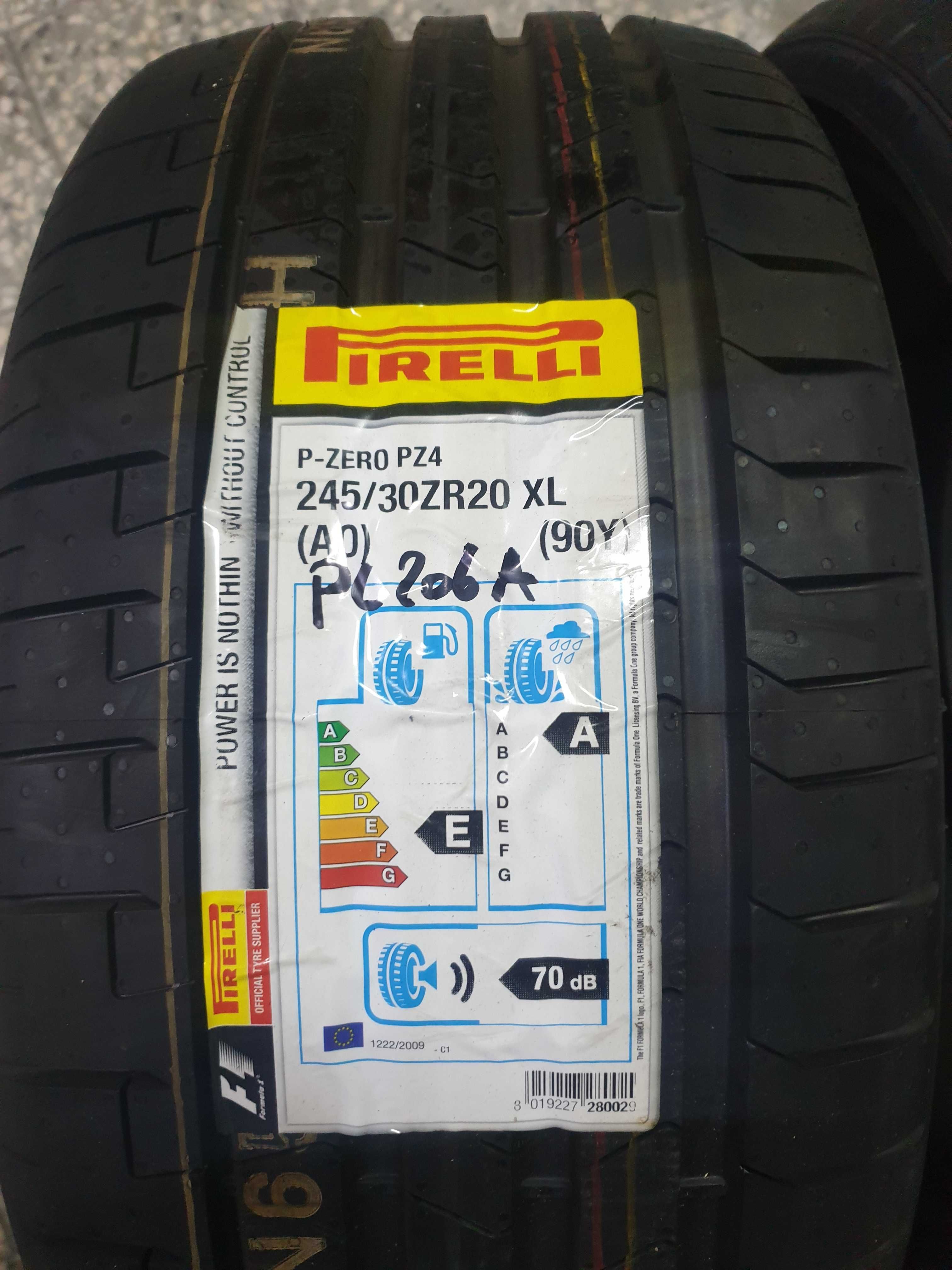 Pirelli P-Zero PZ4 A0 245/30 R 20 XL 90y dot17 para