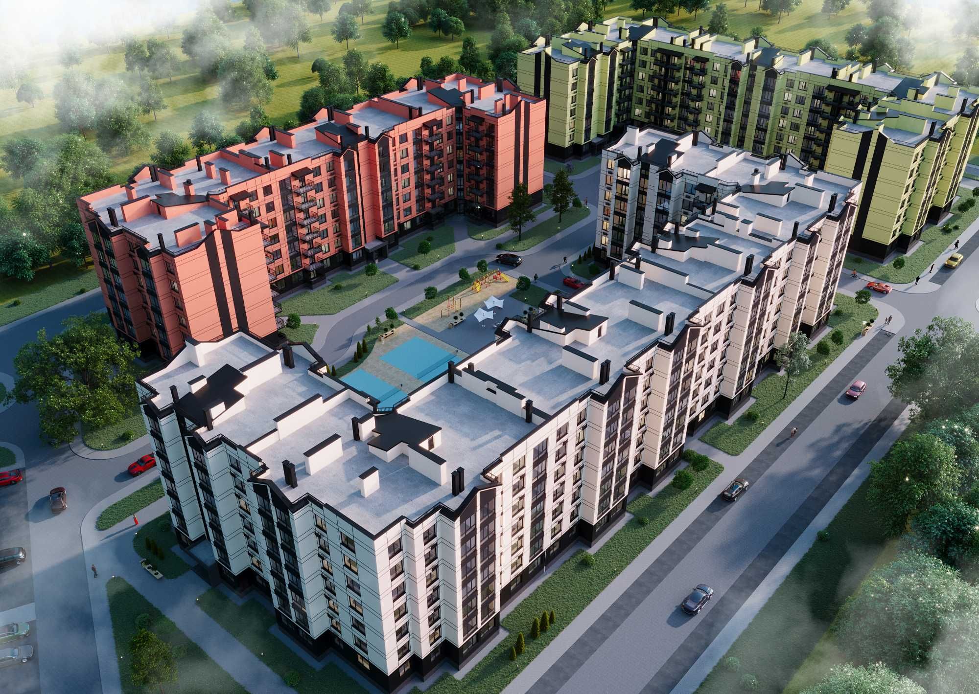 ПРОСТОРА 2к двокімнатна квартира-розпашонка 64,46 м² Європейські Липки