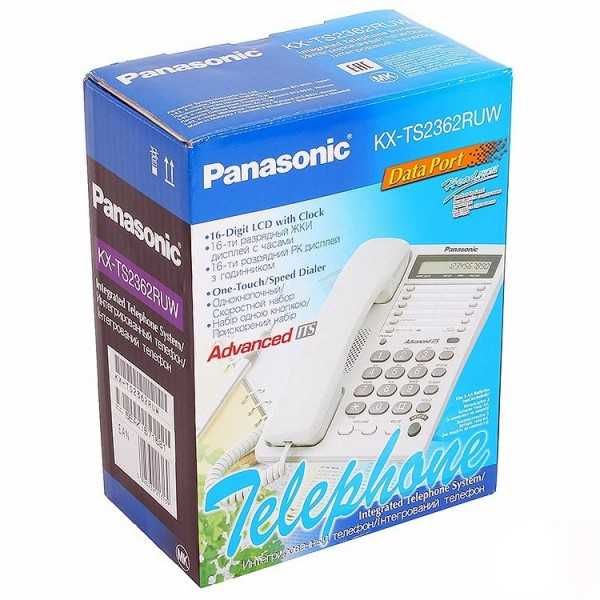 Телефон Panasonic KX-TS2362UAW белый