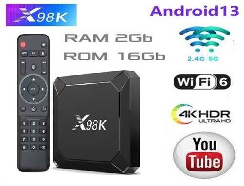 X98K 2гб 16Гб RK3528 Смарт ТВ Приставка Андроїд 13 WiFi 6 Smart TV box