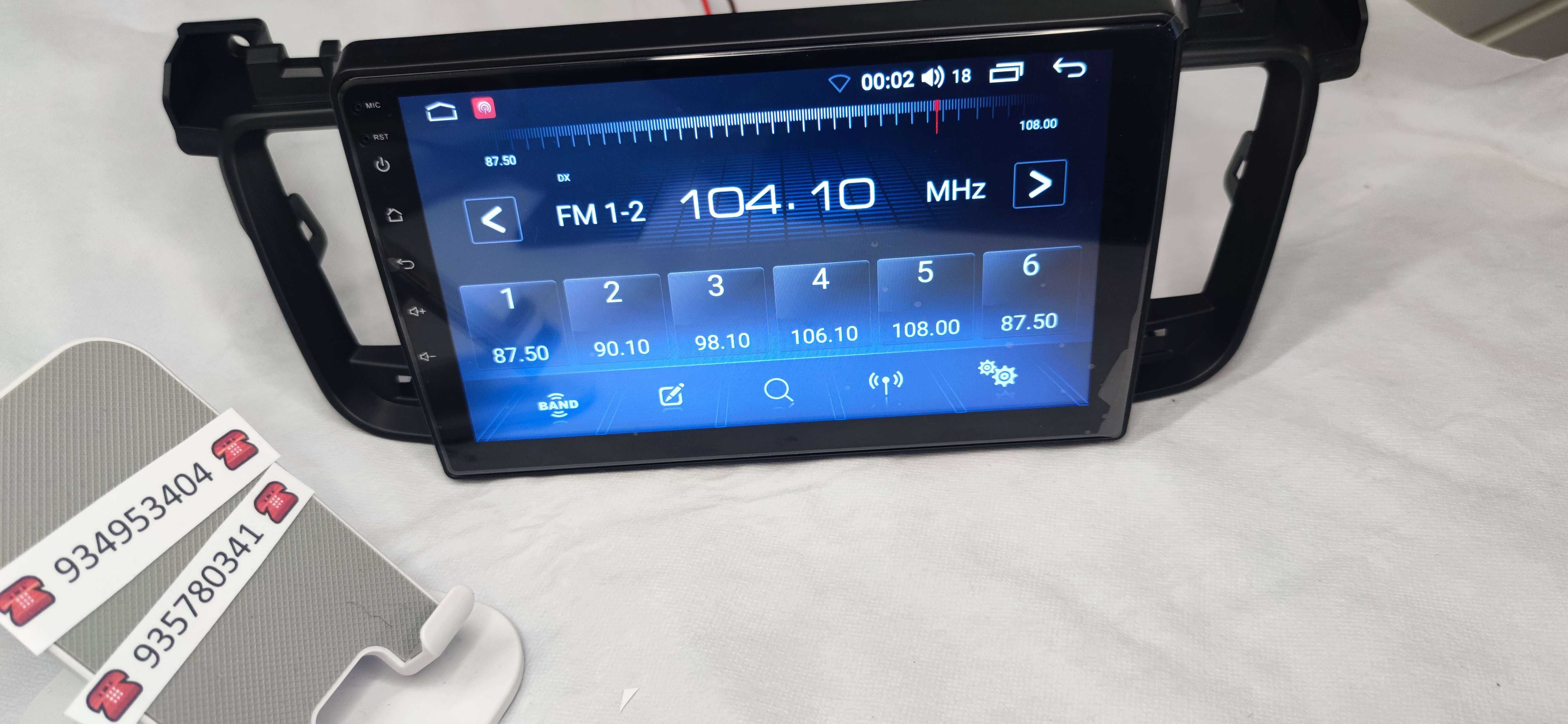 Radio 2 DIN Android Peugeot 508 WIFI GPS Bluetooth - Novo Garantia