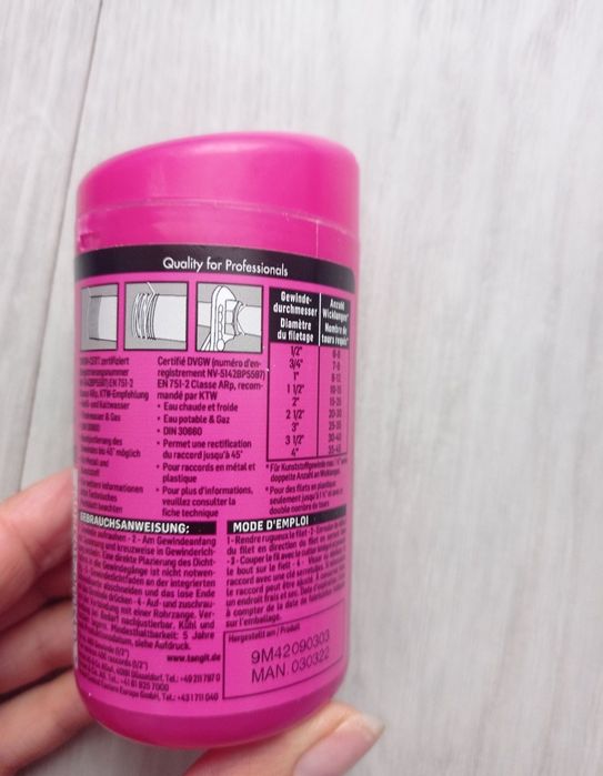 Нитка для герметизації різьби Tangit Uni-Lock 160 m , герметик, фумлен