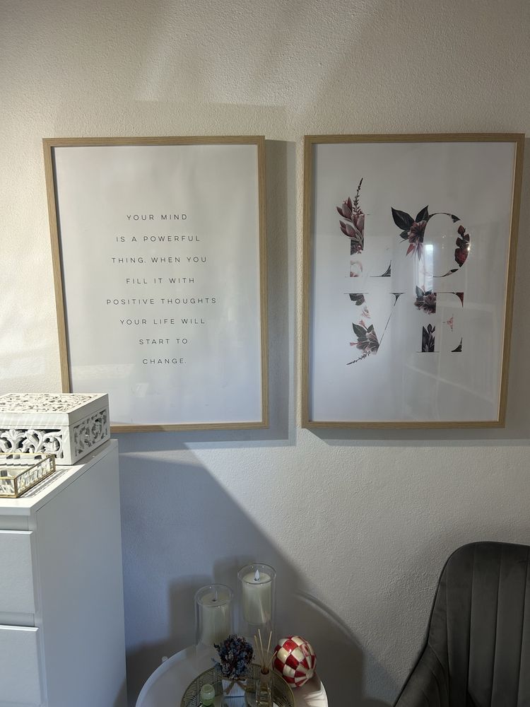 Quadros com Poster Desenio e moldura Ikea
