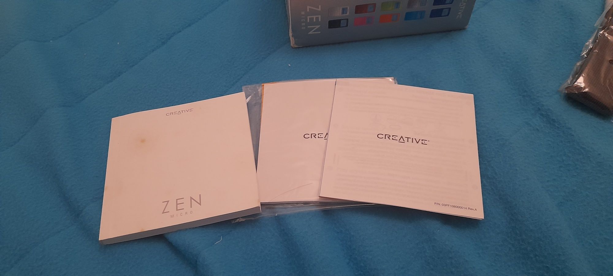 Creative Zen Micro com caixa e acessórios