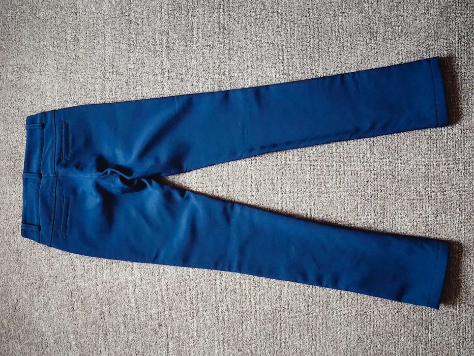 Темно-сині шкільні штани на худеньку дівчинку р.128-134 см.