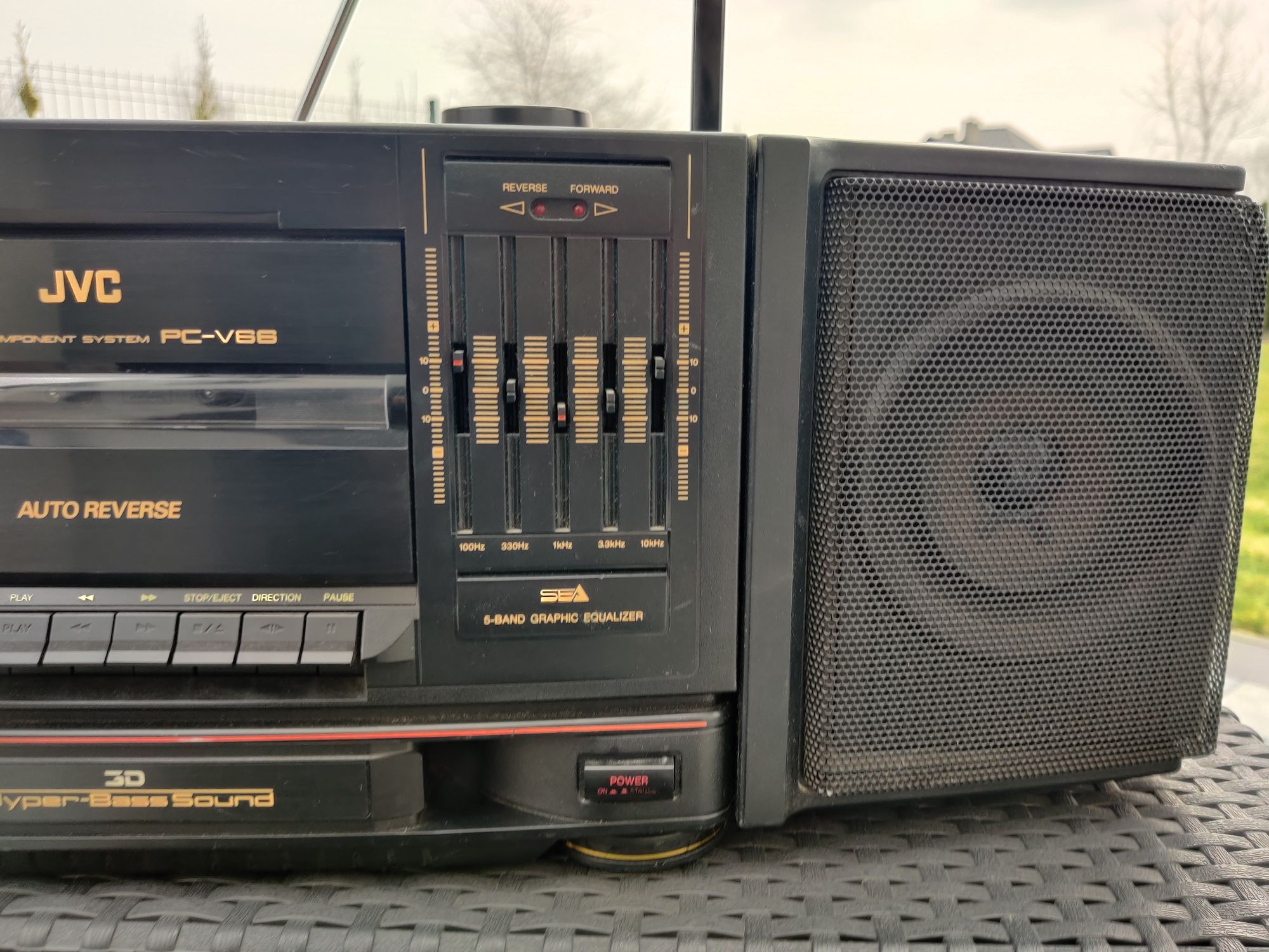 Rzadki boombox JVC PC-V66 radioodtwarzacz