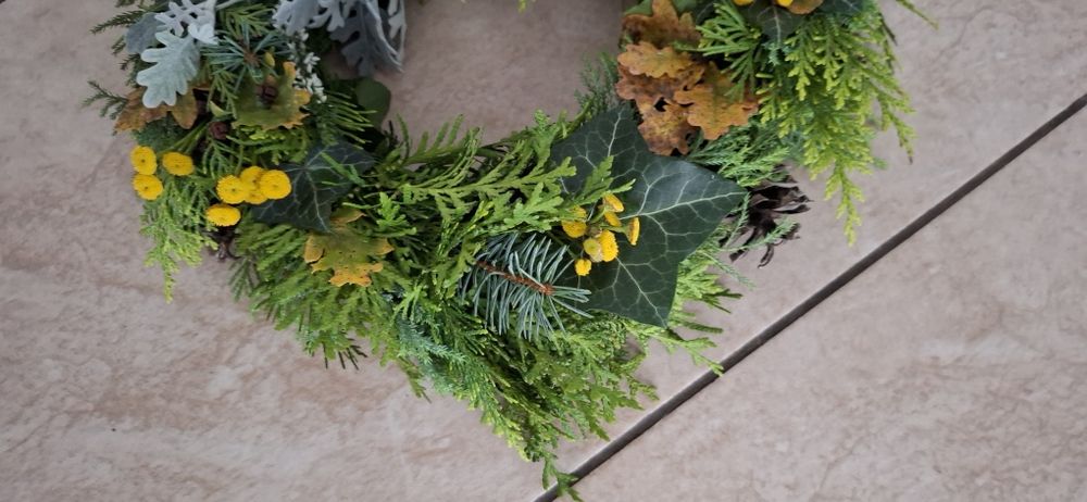 Wianek kompozycja  jesienna