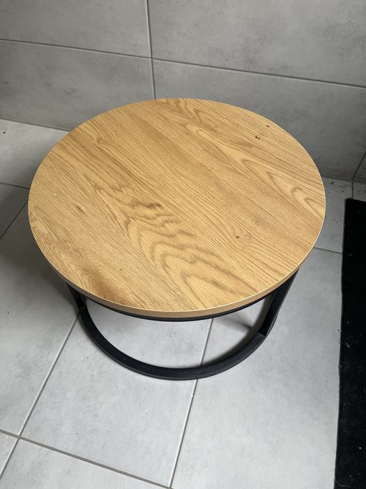 Stolek do dywanu drewniane średnica 50 i wysokość 30