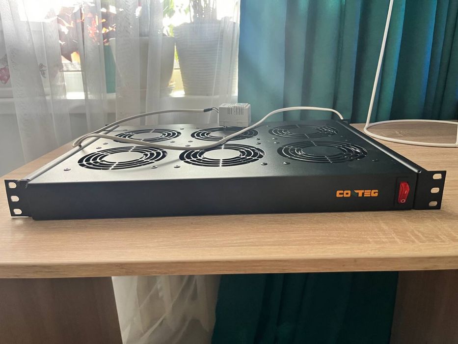 Вентиляторний модуль 6 вент. з термостатом Conteg, кулера