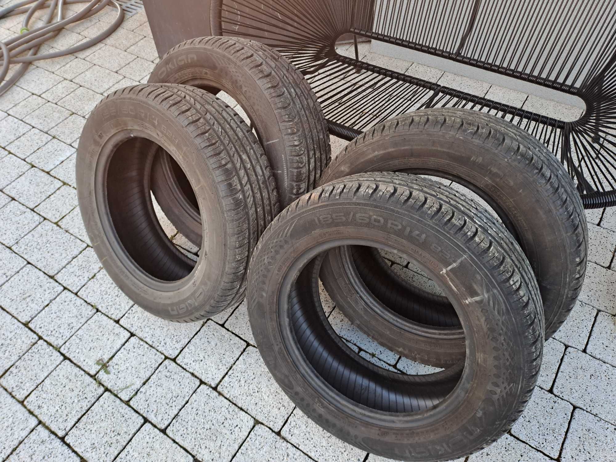 Opony letnie 185/60r14 Nokian jak Nowe