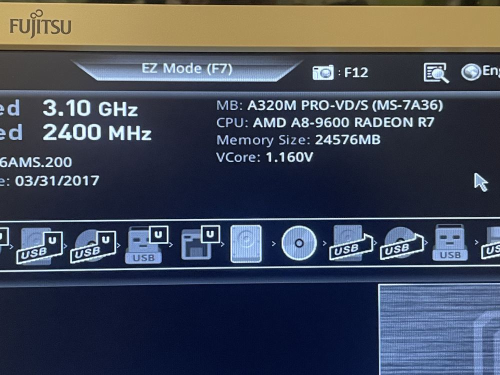 Płyta głowna a320m pro vd/s + cpu a8-9600 radeon r7