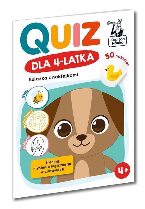 Quiz Dla 4-Latka Książka Z Naklejkami Kapitan Nauka Osuchowska Zuzanna