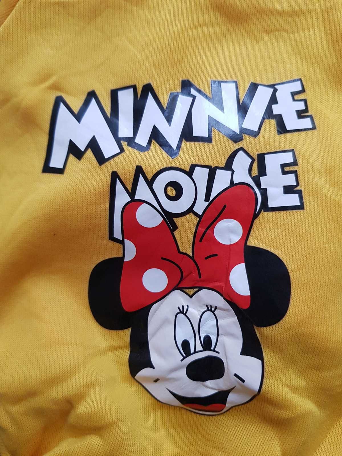 Żółta bluza z kapturem dla psa Myszka Minnie Disney S ubranko