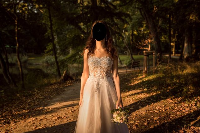 Suknia ślubna rozmiar 38 wzrost 183 cm