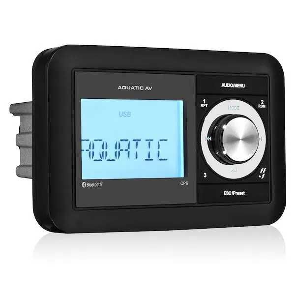 PROMOCJA - Radio stereo Aquatic AV model CP6 do łodzi, kampera