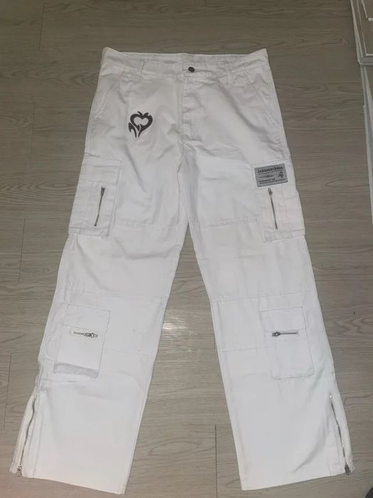 Lukamachain штани білі панк гранж  вуличний стиль