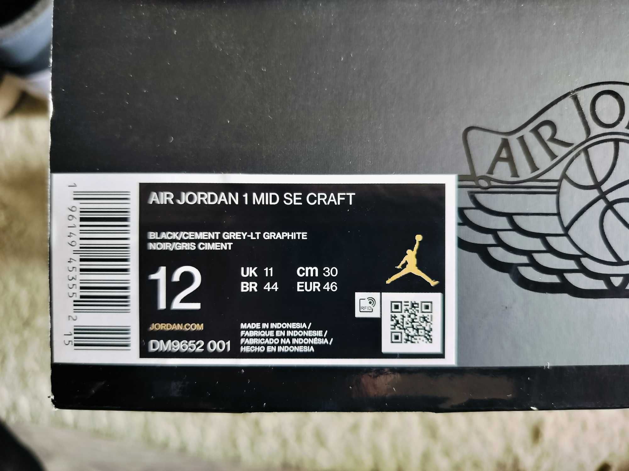 Кроссовки Nike Air Jordan 1 Mid SE DM9652-001 - EU 46/US 12 (30 см)