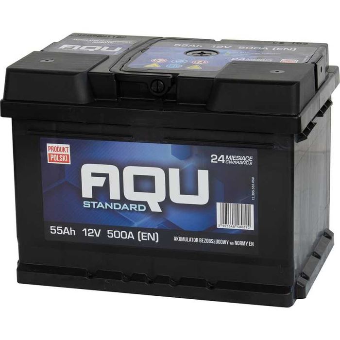 Akumulator 55Ah 500A AQU ( Autopart) NOWY Tomaszów Maz.