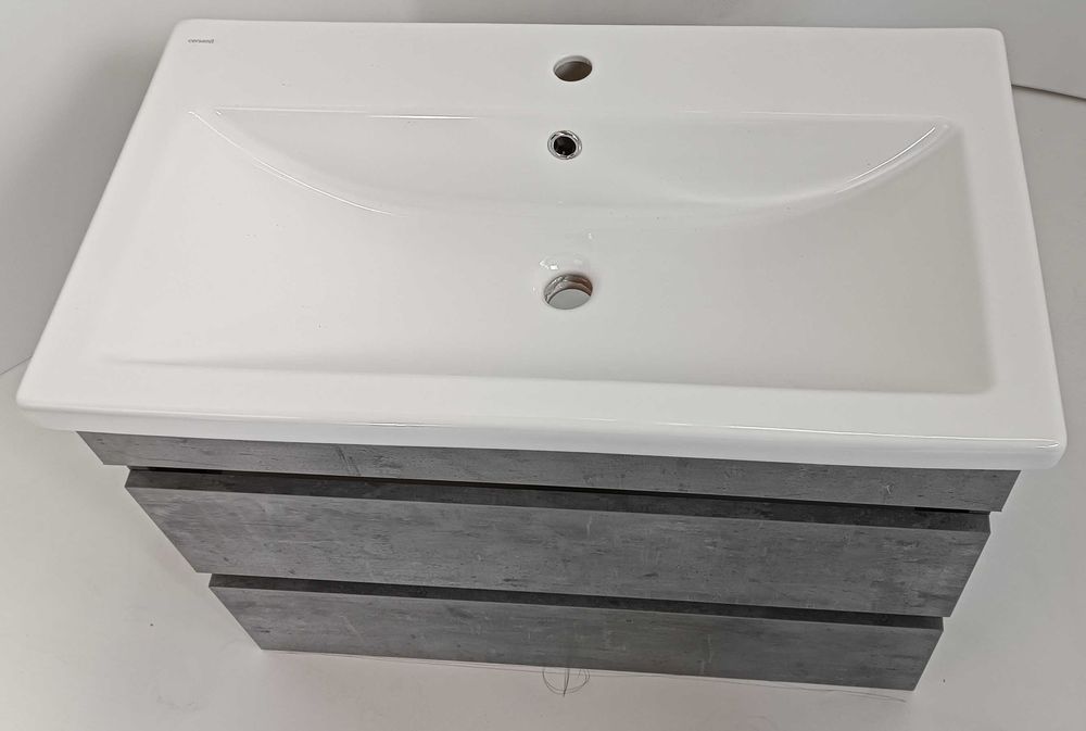 Підвісний комплект мінімал Grey 80 з умивальником Cers 80