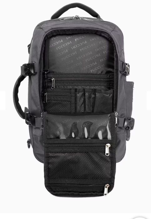 Plecak wielofunkcyjny do samolotu szary podróżny RFID za 120zl