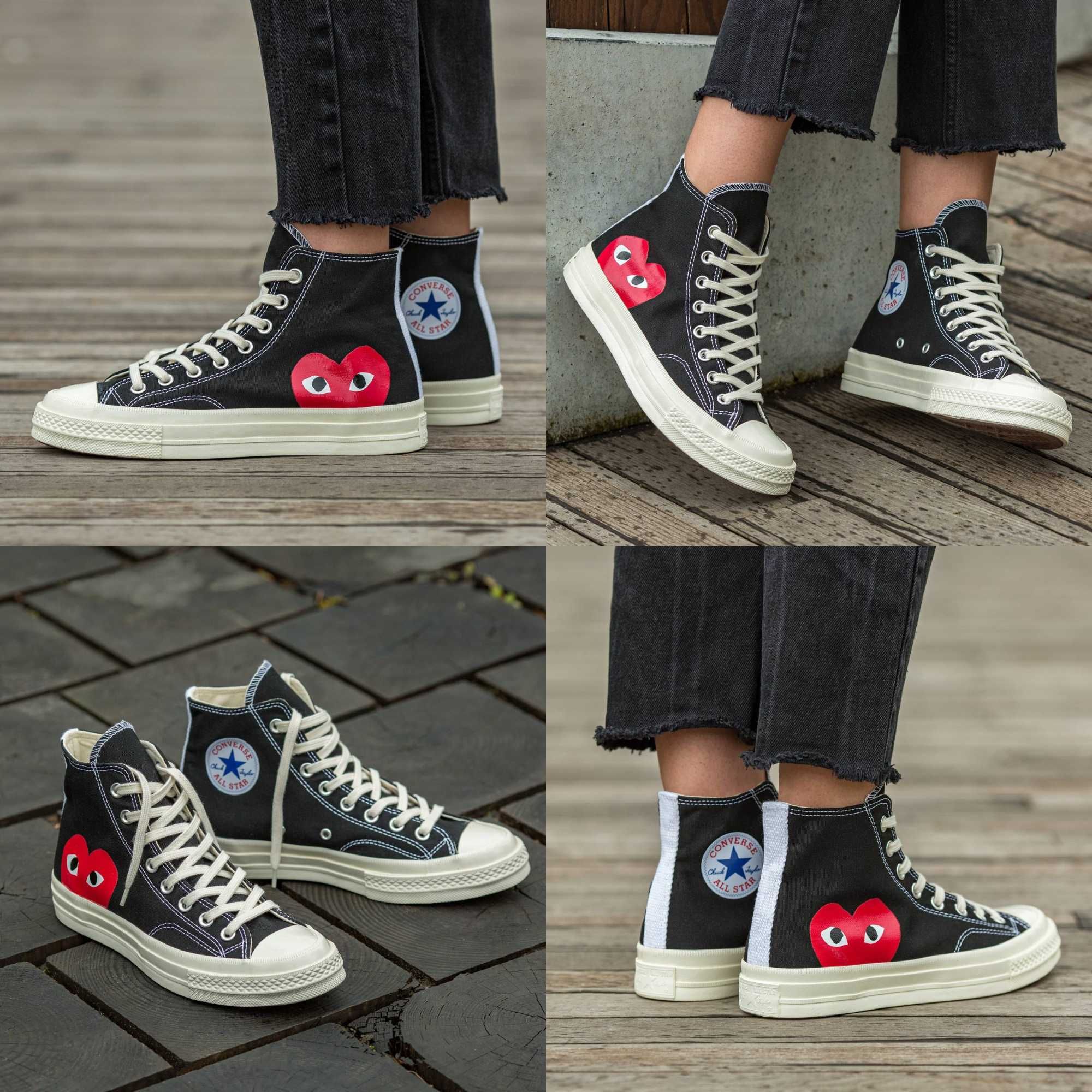 Кеды Converse x Comme Des Garcons Play 36-45 Хит Весны 2024! Топ