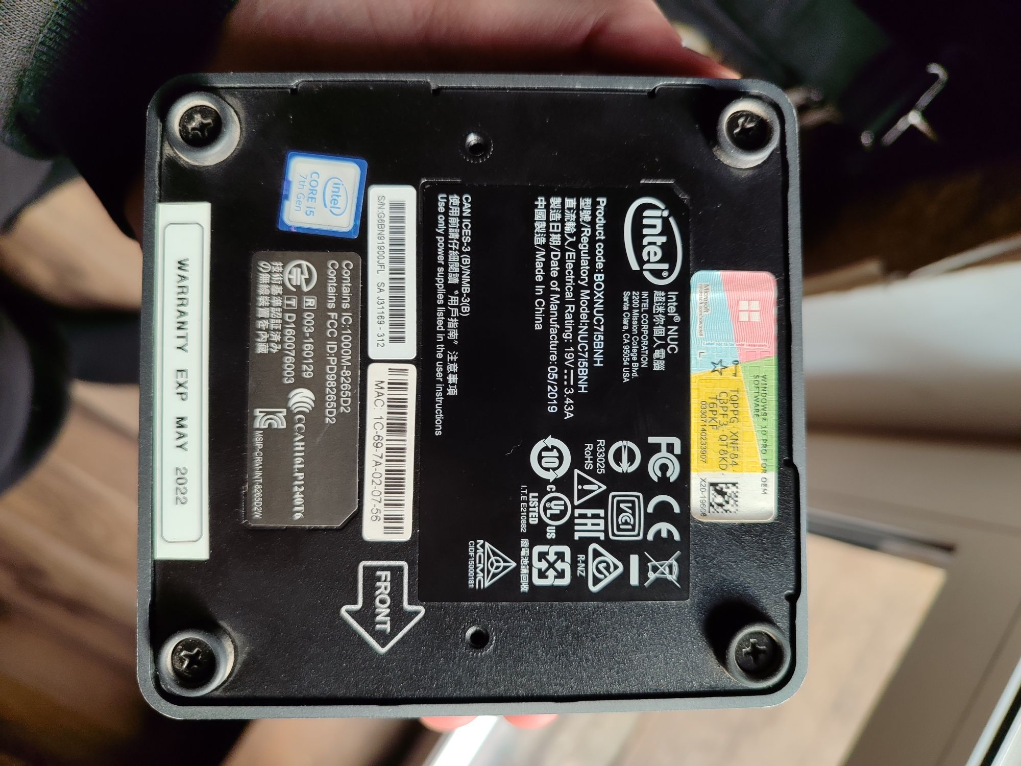 Міні ПК Intel NUC i5-7260, ssd 1000Gb, 8gb ОЗП