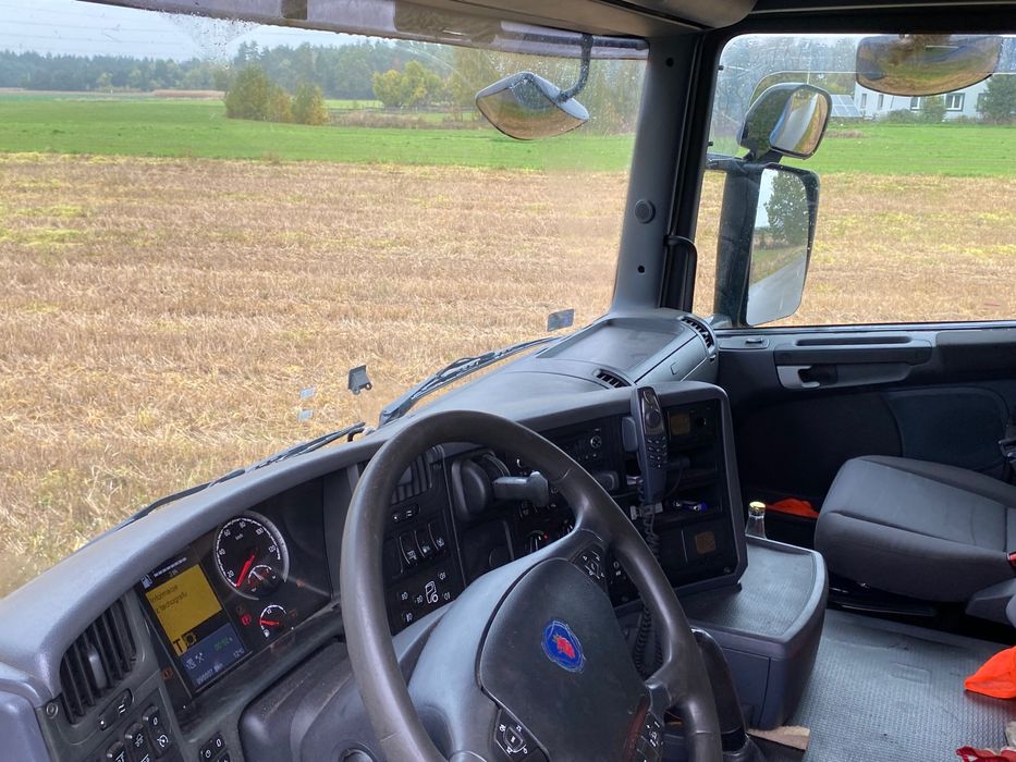 Scania R400 rama BDF pomoc drogowa firanka zamiana